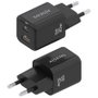 Aisens Cargador GaN 30W con USB-C y USB-A, Negro ASCH-30W2P021-BK